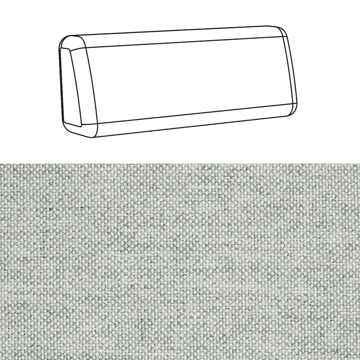 Daybed Back Cushion Light Grey Mélange Daybed Back Cushion Light Grey Mélange