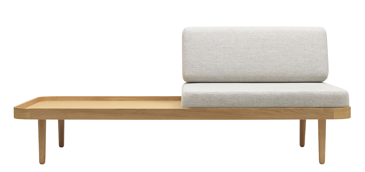 Daybed Back Cushion Light Grey Mélange Daybed Back Cushion Light Grey Mélange